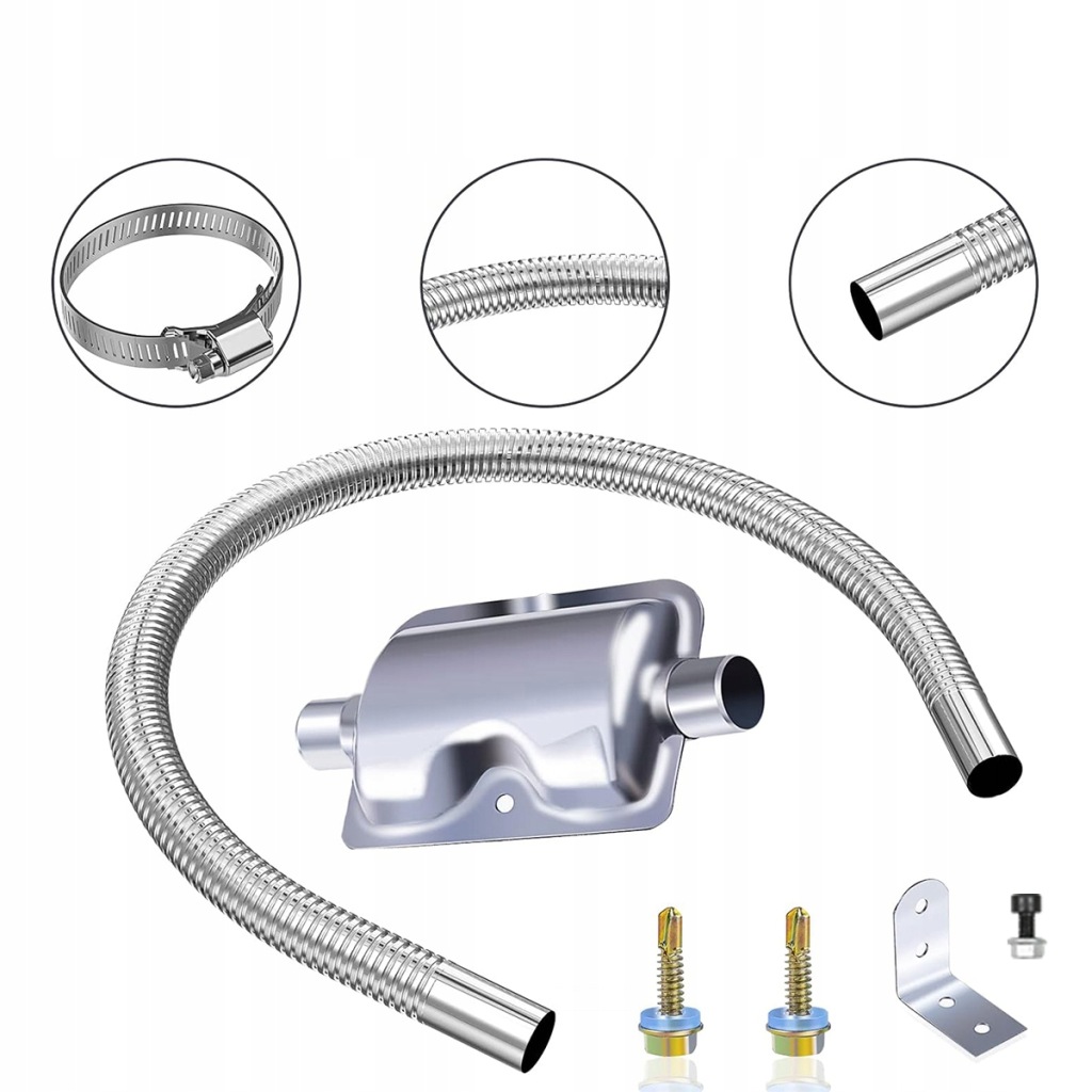 фото №5, Wąż выпускной труба выхлопная выхлопных газов отопления стояночного 3m