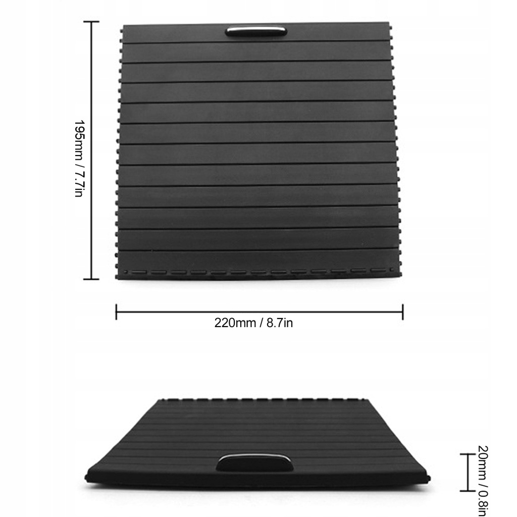 Czarna захист шторка консолі центральної 1666805802 pasuje do mercedes benz Недорого