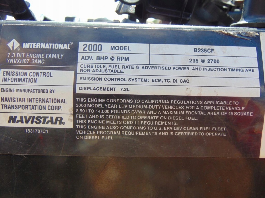 фото №14, Двигатель ford excursion 7.3 td 2003 rok