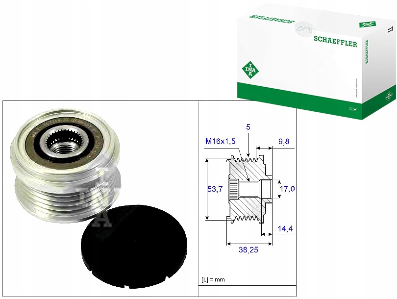 Купить Шкив генератора opel 1,2 1,4 09- corsa d m