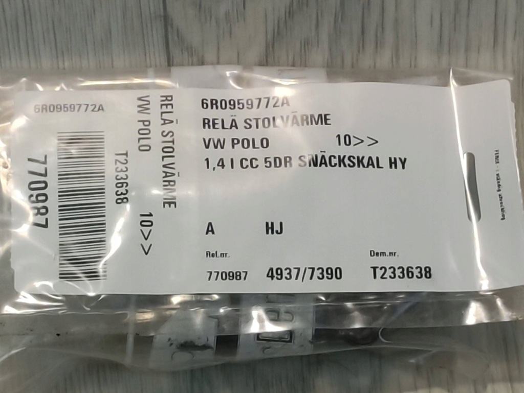 фото №7, Vw seat skoda audi модуль блок управления подогрев сиденье 6r0959772a