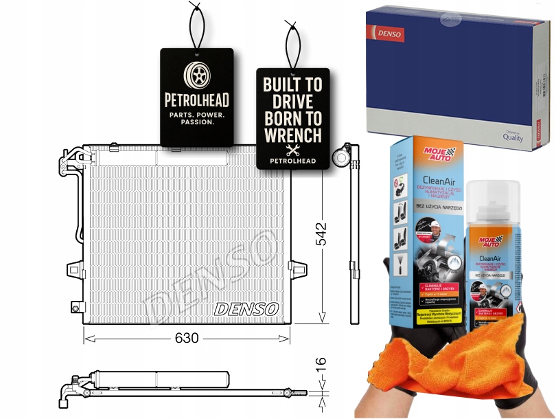 фото №1, Конденсатор кондиціонера mercedes gl x164 m w164 r w251 #petrolhead pro+ kit9