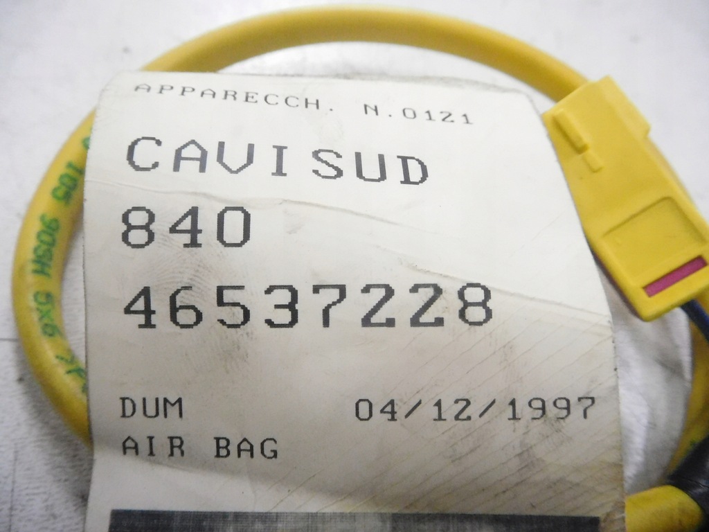 фото №6, Джгут кабель контакт pod повітропровід fiat bravo оригінальний номер 46537228