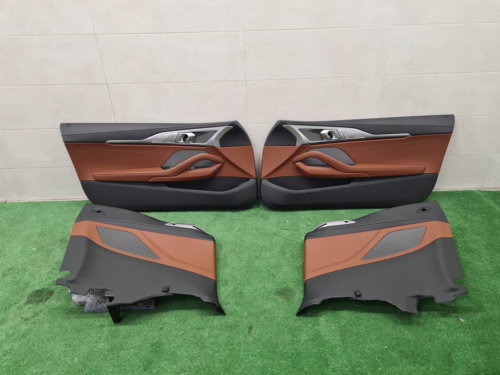 фото №12, Bmw 8 g14 обивка сиденья заднее сиденье обшивки туннель кожа