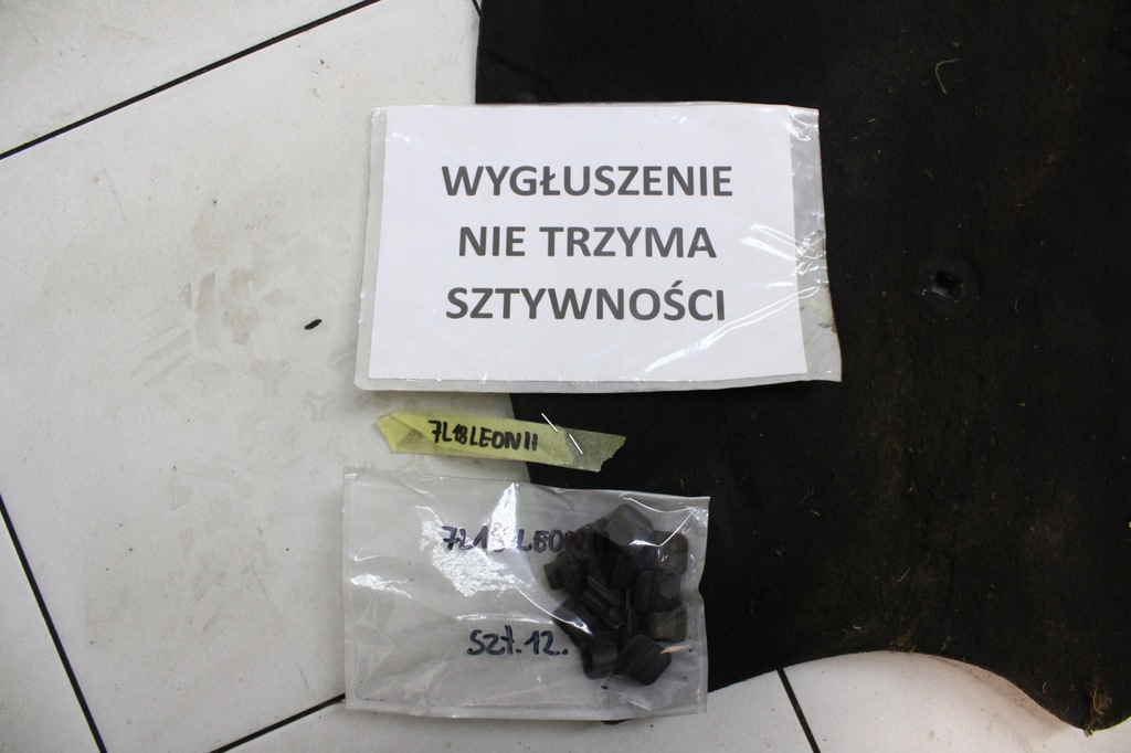 фото №6, Seat leon ii lift 2009r- шумоізоляція шумоізоляція підкрилок капот + кліпси