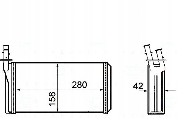 фото №1, Behr hella обігрівач alfa romeo 166 2.4 jtd 936