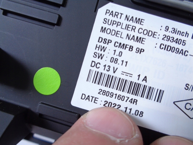 фото №6, Экран дисплей renault clio v 2019-