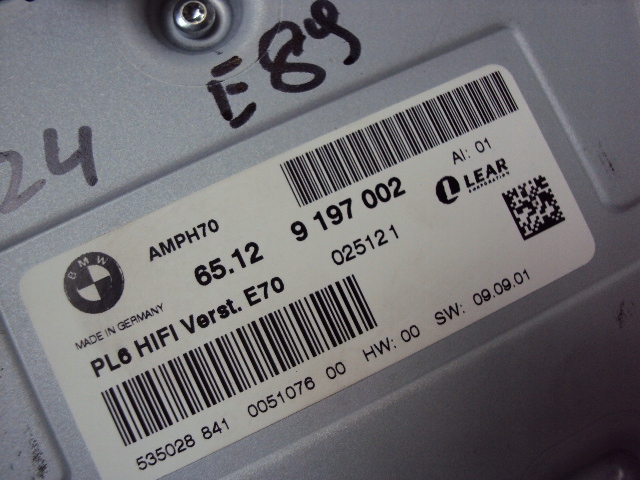 фото №6, Підсилювач аудіо hifi bmw z4 e89