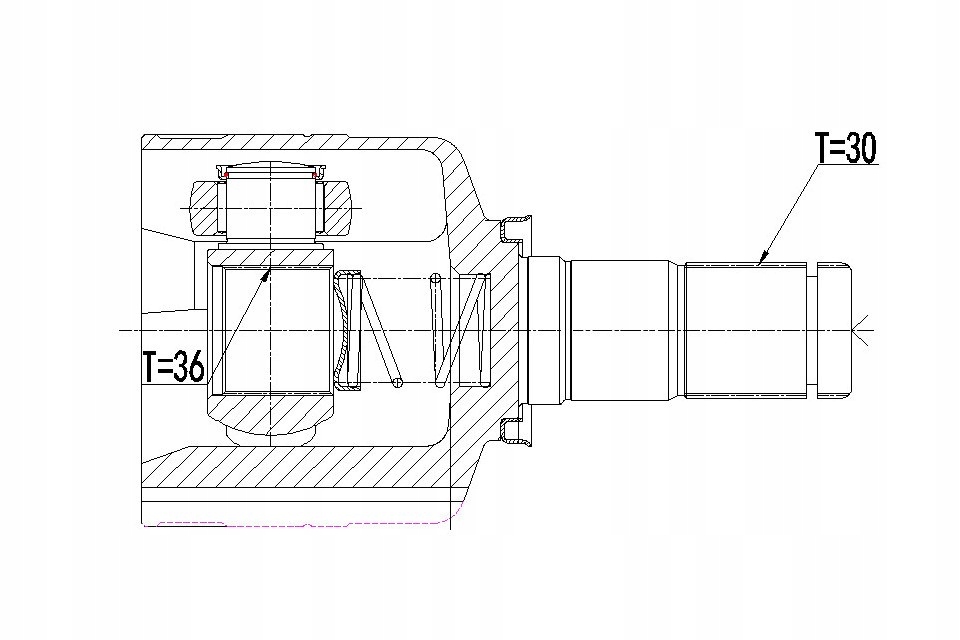 фото №2, Шарнір внутрішній renault megane iii 2.0dci 09-, /grand scenic iii 2.0dci