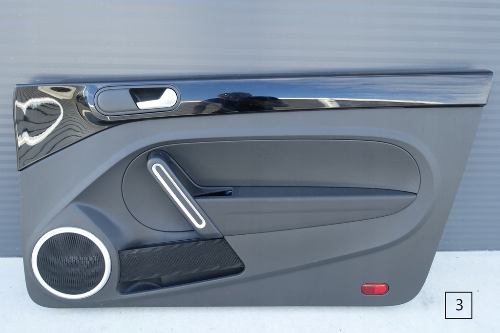 фото №7, Vw beetle оббивка обшивка двері правий перед права передня шкіра ambiente