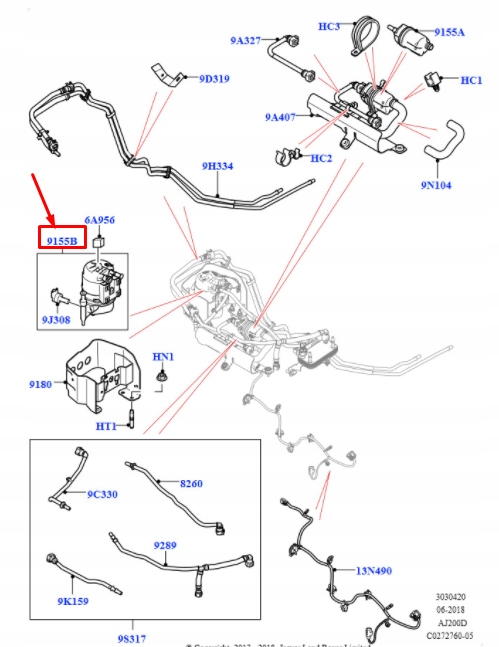 фото №6, Фильтр lr155579 топлива land rover range rover evoque оригинальный