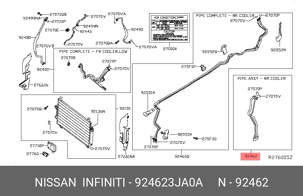 фото №10, Infiniti qx60 jx35 трубка шланг кондиціонера 12-