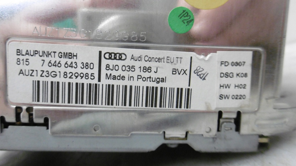 фото №5, Радіо cd concert audi tt 8j 2006- 8j0035186j