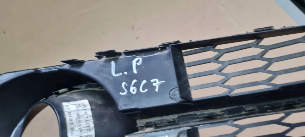 фото №9, S6 c7 4g lift решітка бампера ліва лівий перед pod радар 4g0807681ag black