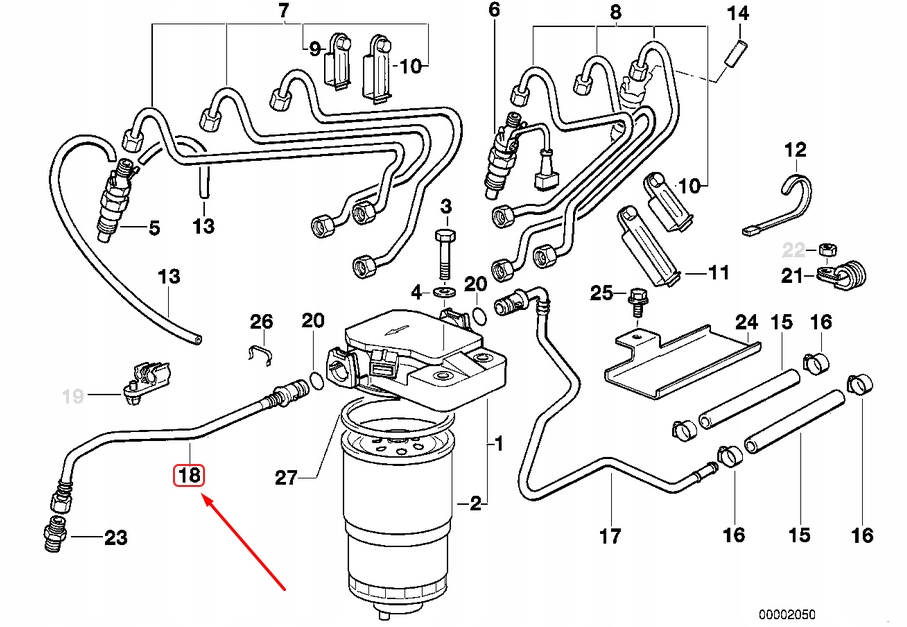 Bmw 5 e34 шланг топливный 13532244238 2244238 оригинальный с Разборки