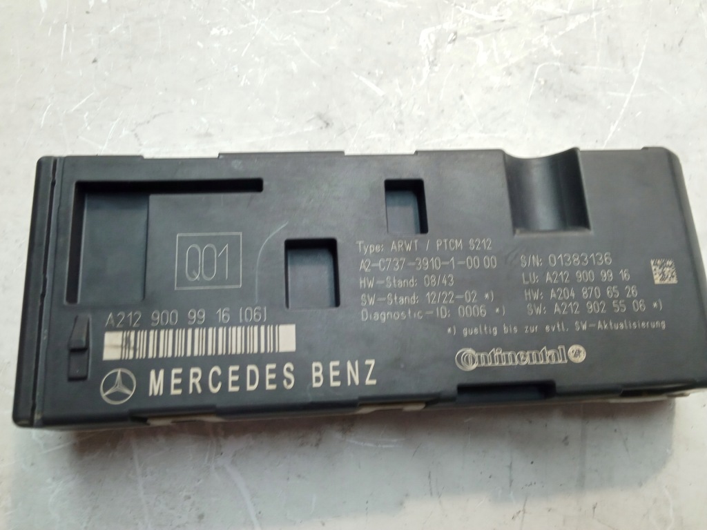 фото №1, Mercedes w212 модуль блок керування кришки багажника eu