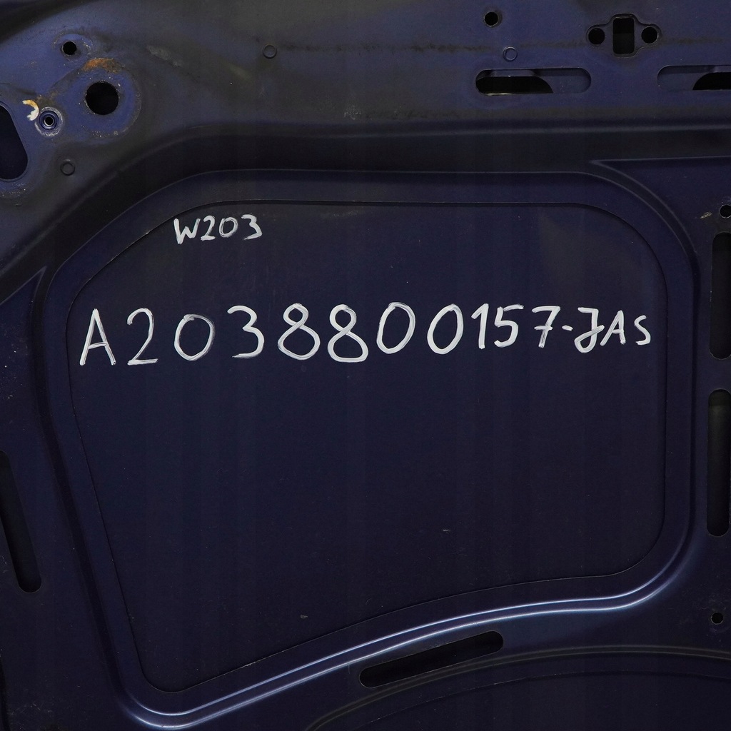 фото №16, Mercedes w203 капот крышка двигателя jaspis blue niebieski металлик - 345