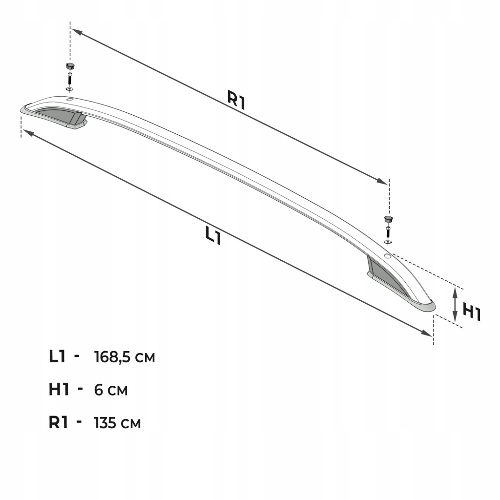 Рейлінги дахові багажник до ford kuga 1 2008-2012 Київ