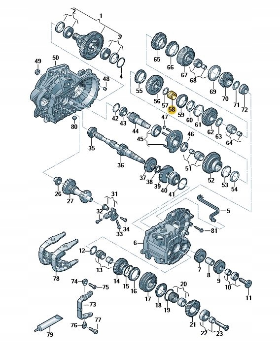 Купить 02a311265d подшипник коробка передач. передача. vw