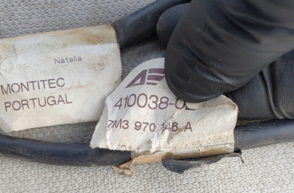 фото №8, Джгут електропроводка підігрів сидіння перед vw sharan i sea alhambra 7m оригінальний номер