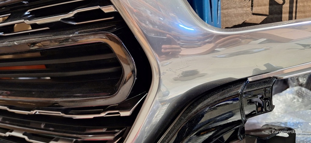 фото №8, 2019-23 dodge ram 1500 oem limited решётка радиатора с отверстие