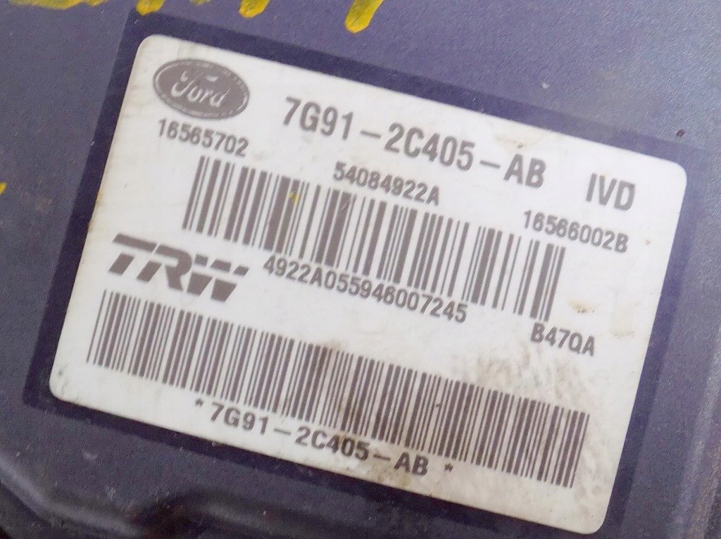 фото №7, Ford galaxy mk2 1.8tdci 06- насос abs 7g912c405ab