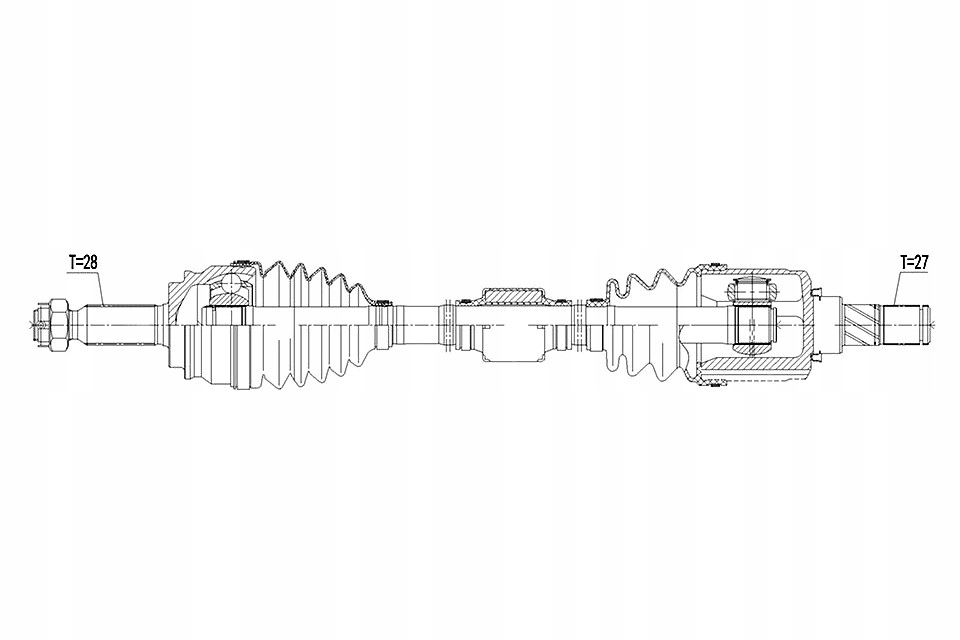 Приводной вал приводная jeep compass 2wd 2.0 -14 /atm/prawa в Украине