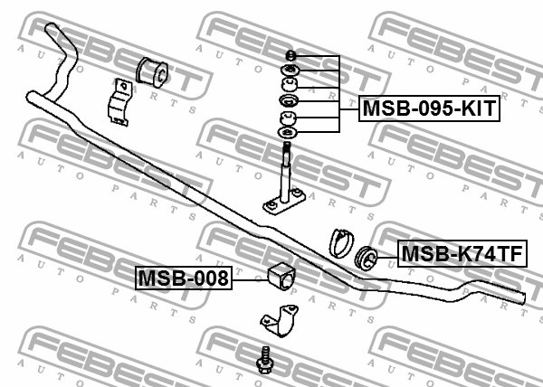 фото №6, Подушка втулка стабілізатора перед mitsubishi l 200 2.4