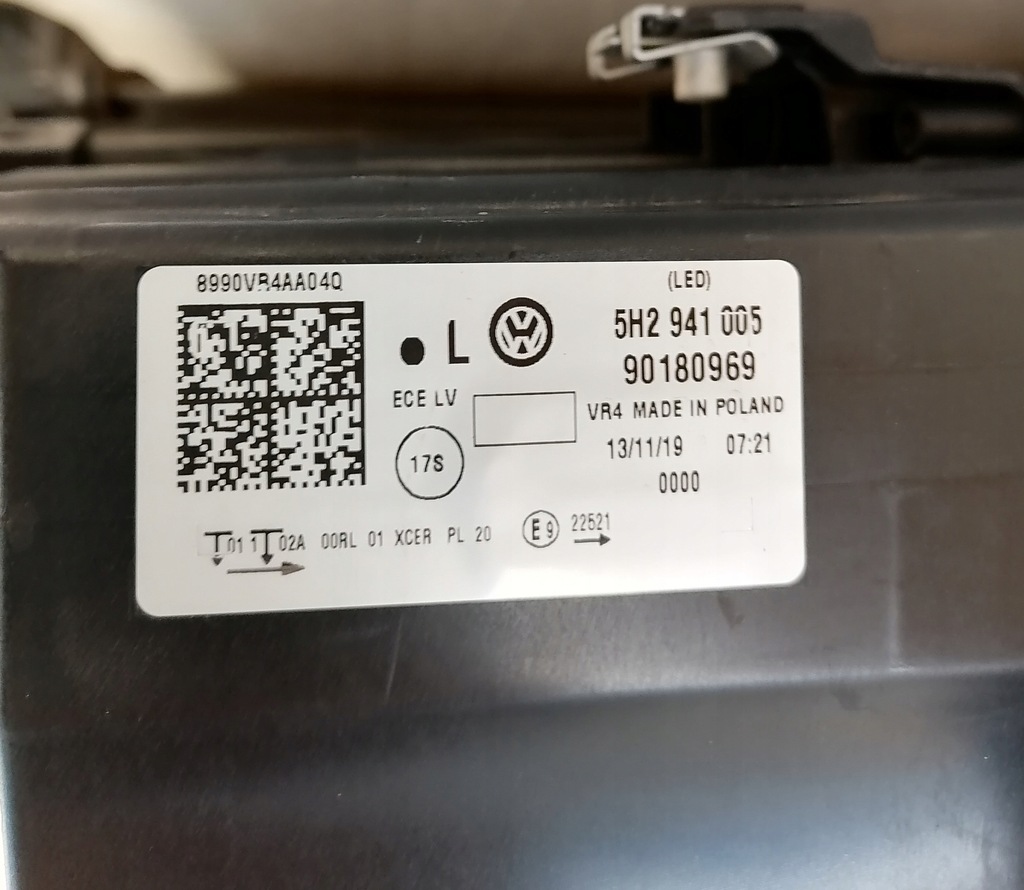 фото №3, Vw golf viii лампа фара левый full led