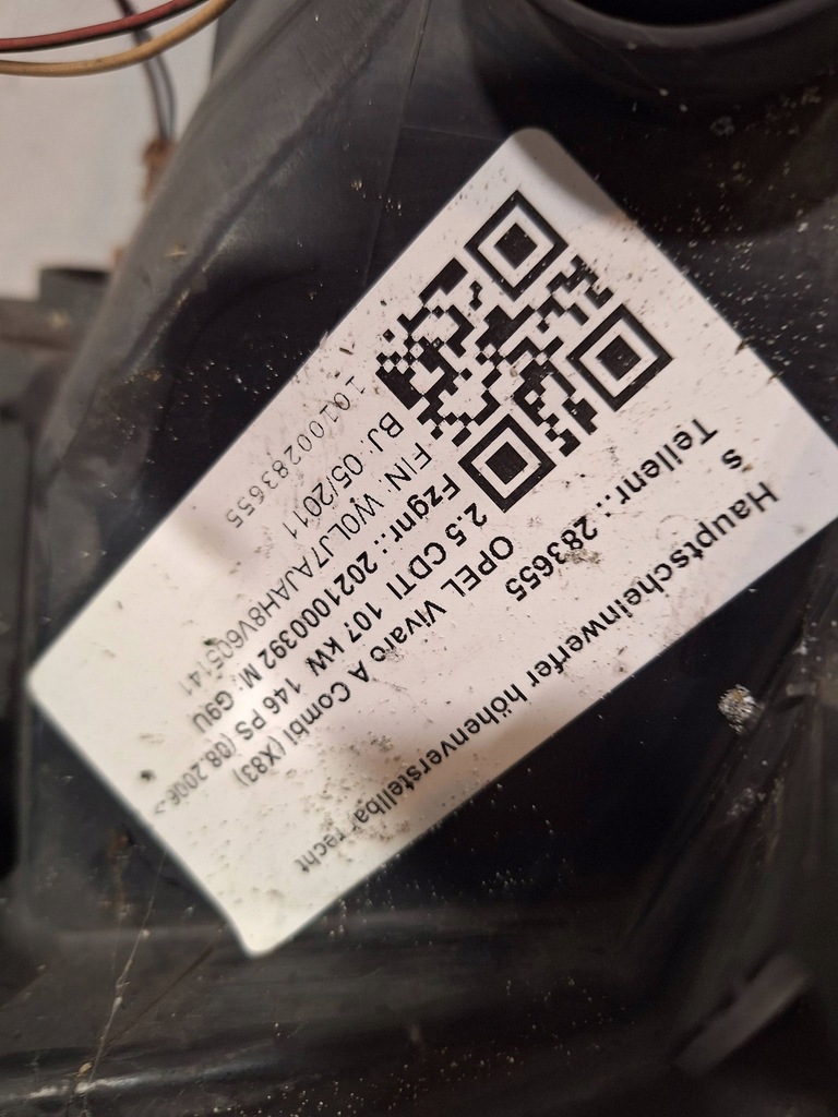 фото №8, Лампа перед права 8200701356 renault trafic ii vivaro a lift 06-