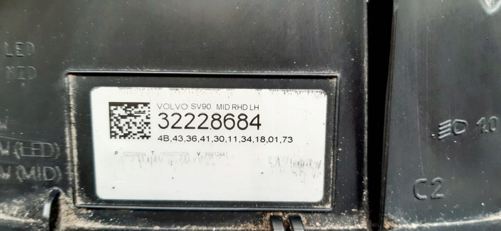 фото №9, Volvo v90 лампа ліва перед full led mid uk 32228684
