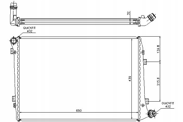 фото №15, Радиатор двигателя audi skoda vw volkswagen eos 06-