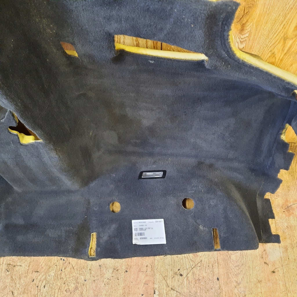 фото №9, Bmw f07 обшивка коврик задняя anthrazit 7244567