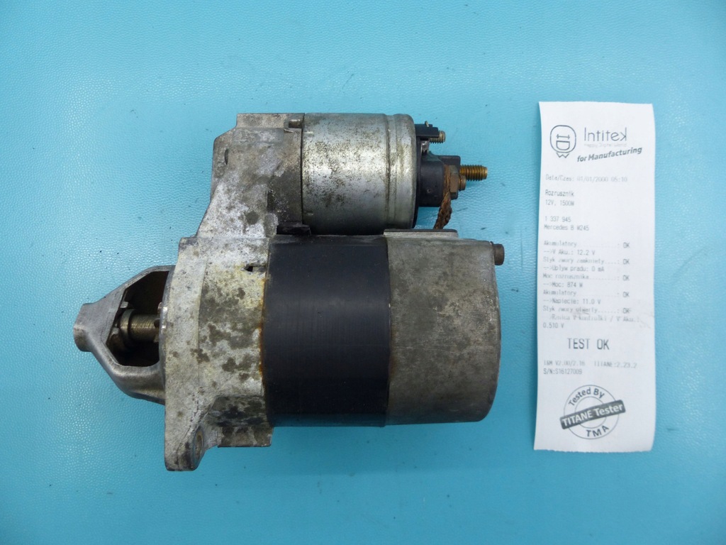 фото №1, Test стартер mercedes w245 d7e38 1.7 b