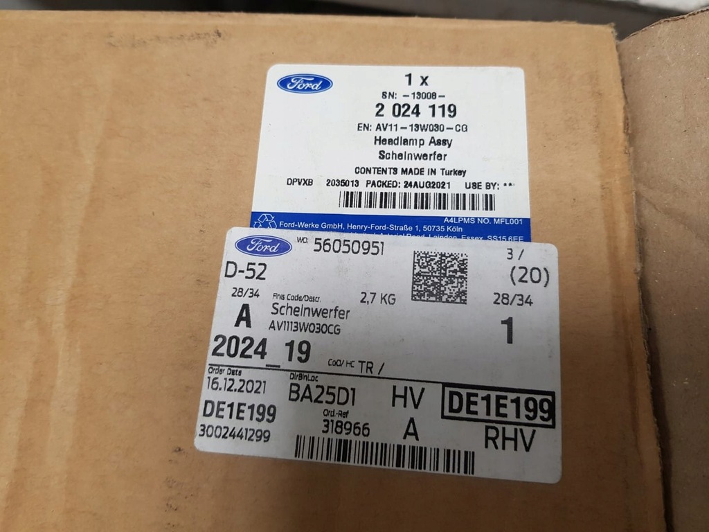 фото №13, Nowa лампа ліва передня ford b-max bmax 12-17 перед лінза фара eur