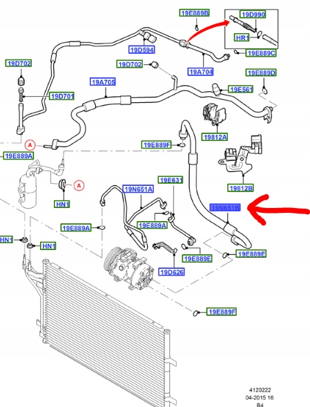 фото №1, Шланг кондиціонера ford focus mk2 cmax 2003-