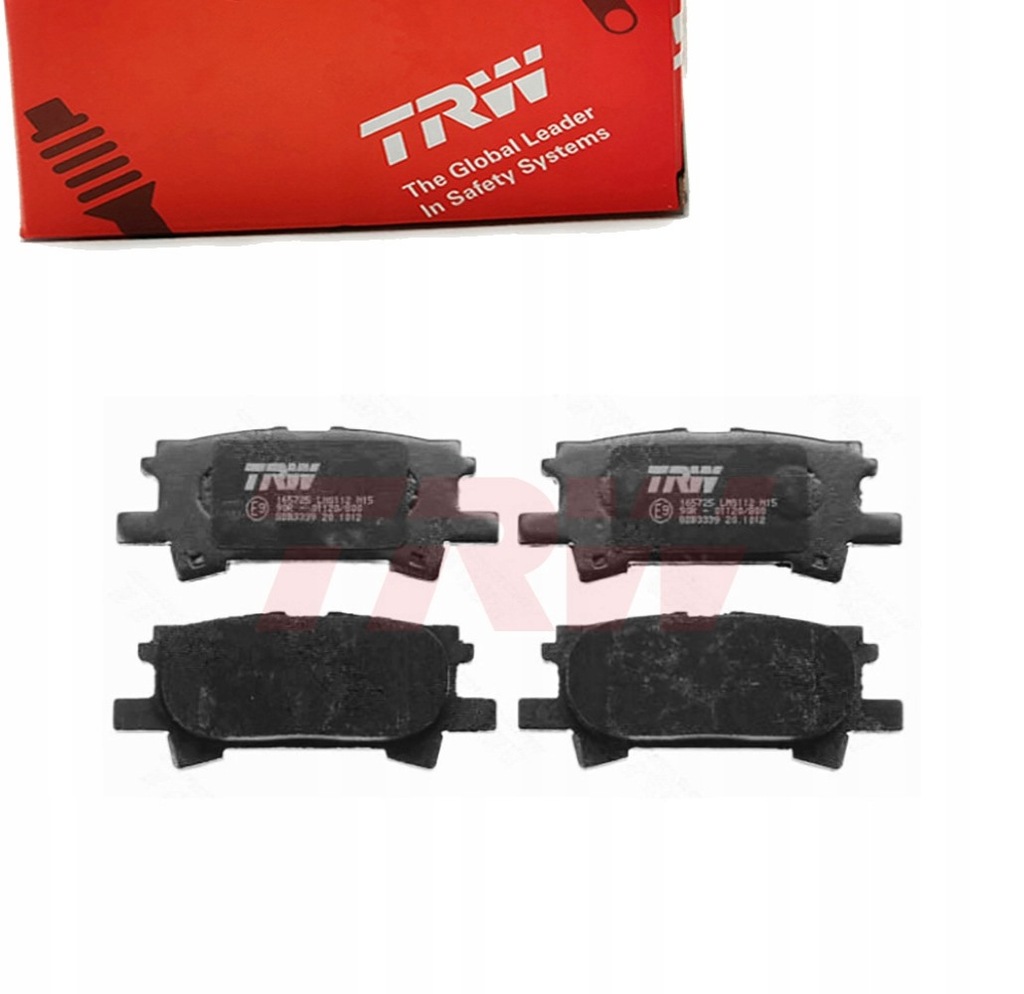 фото №1, Тормозные колодки тормозные задняя do toyota highlander kluger