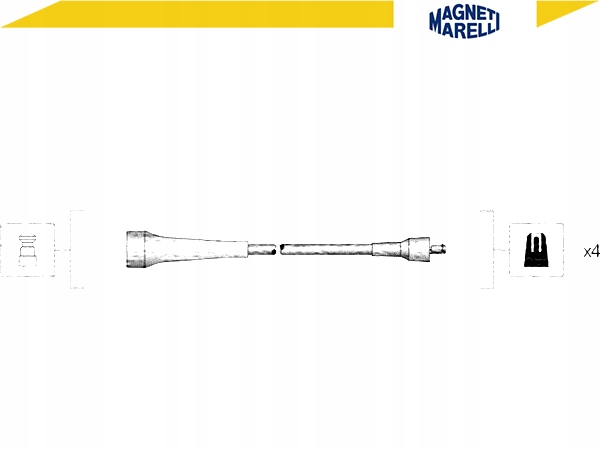 фото №2, Набор трубопровод зажигания magneti marelli 941318111263