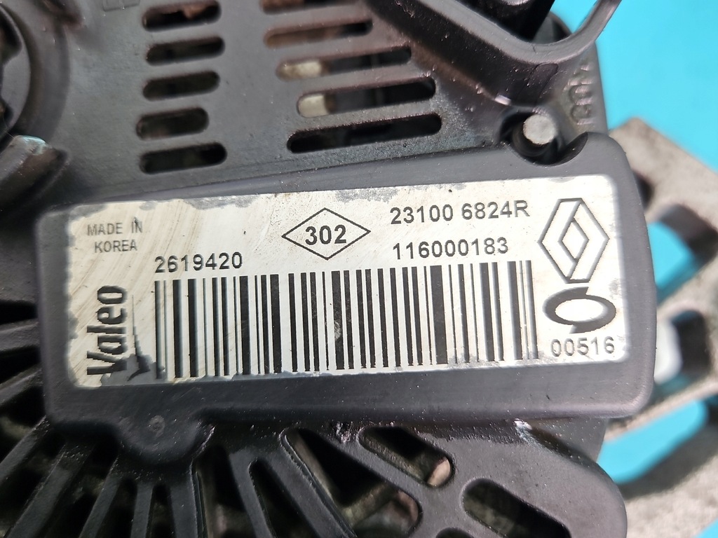 фото №7, Test генератор renault fluence 231006824r 1.6 16v