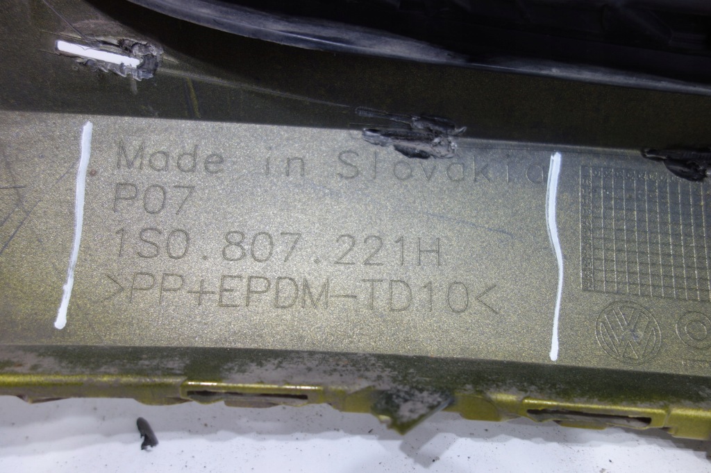 фото №9, Бампер перед vw up lift cross 17- lb1w 1s0807221h