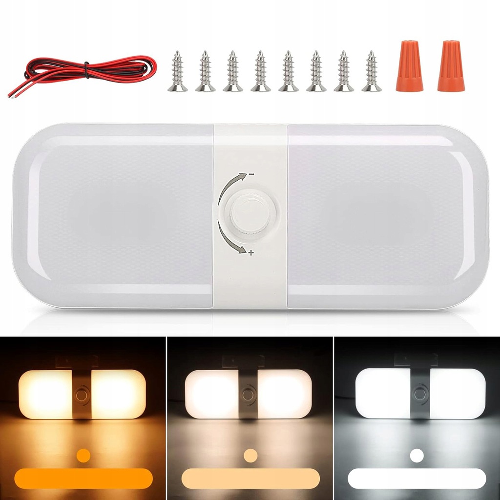 фото №12, Лампа потолочная led салона авто bus 12-24v 180led 900lm