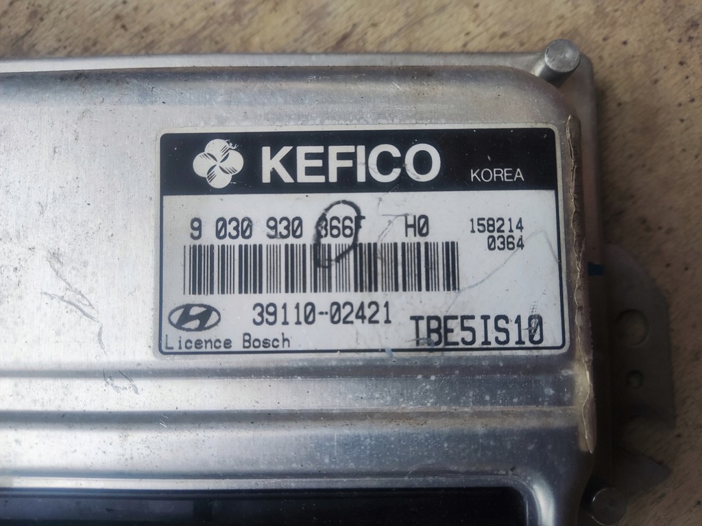 фото №5, Бортовой компьютер двигателя hyundai getz с штекер 1.1 g4hd