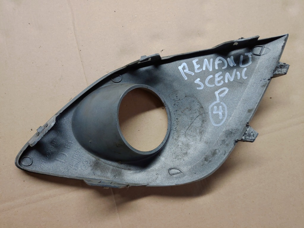 фото №12, Решётка p + противотуманная фара бампер renault grand scenic iii