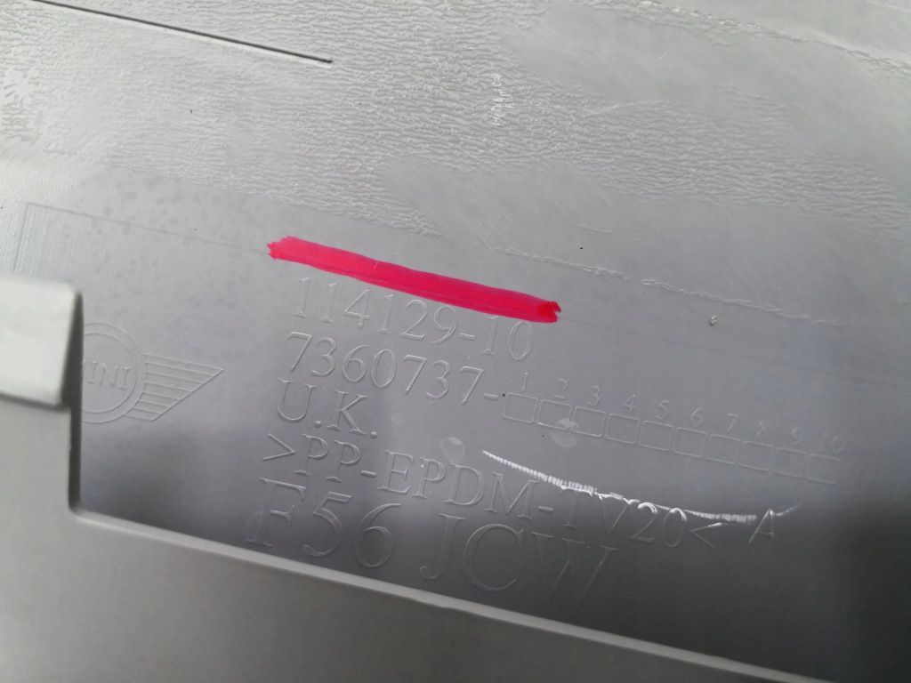 Купити Спойлер накладка бампера накладка mini cooper f55 f56 f57jcw 14- перед