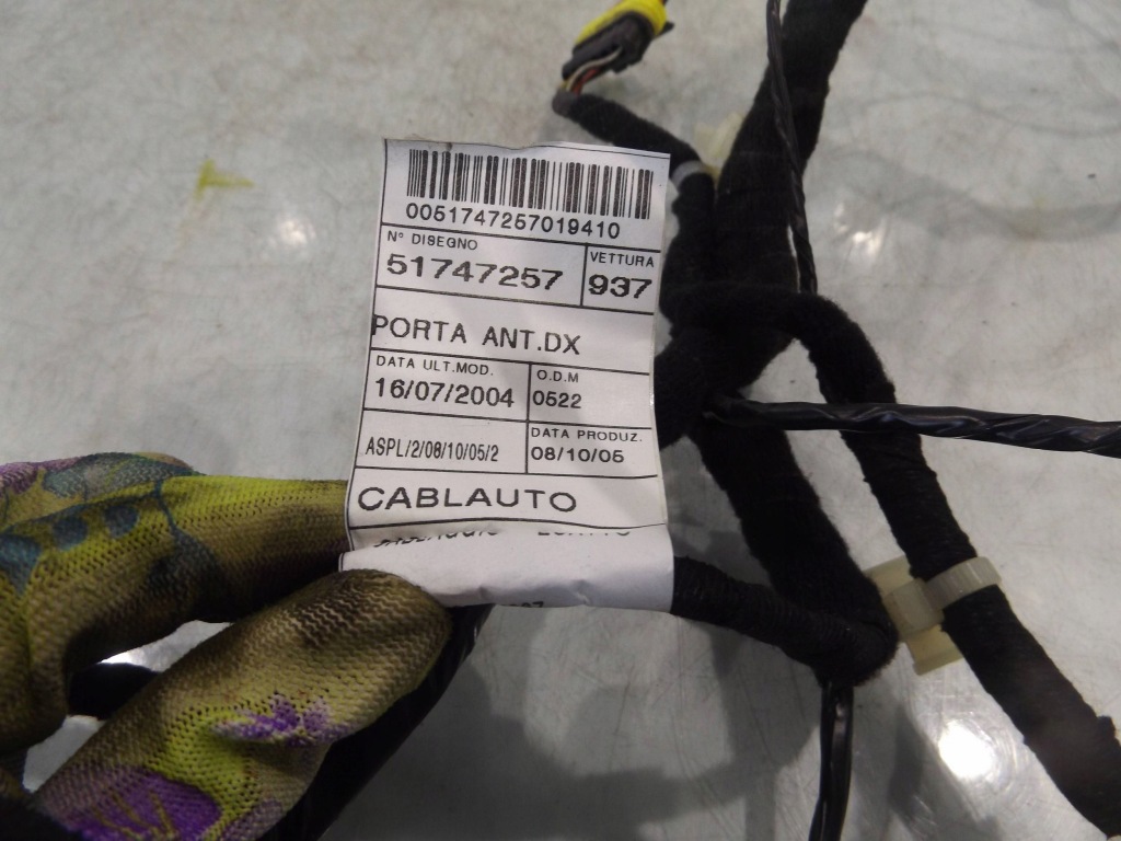 Alfa 147 lift 3d жгут дверь правый перед в Украине