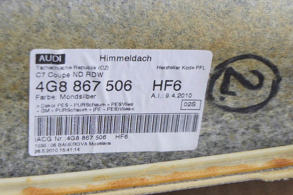 фото №9, Gd audi a7 4g8 стеля 4g8867506