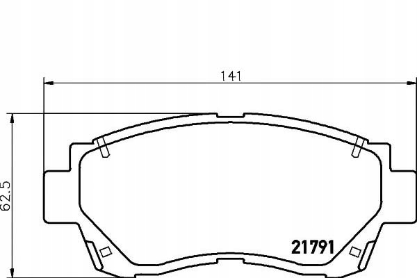 фото №1, Alpha brakes hkp-ty-060 гальмівні колодки перед toyota carina e 92- 97, avensis 99-03