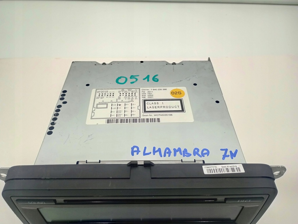 фото №10, Радіо cd vw passat tiguan golf touran 1k0035186aa seat alhambra 7n5035186