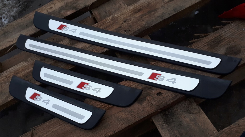 фото №1, S4 b8 lift a4 накладки накладки пороговые sline