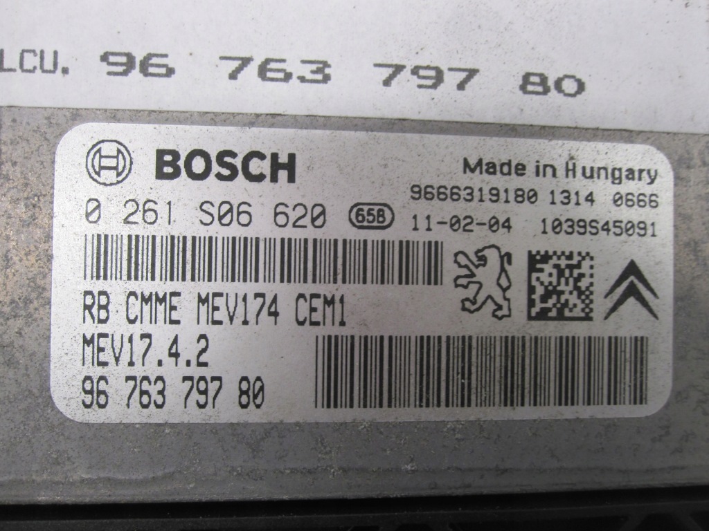 фото №7, Citroen c4 ii 11r блок керування двигуна 9676379780 0261s06620